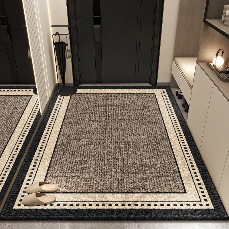 Entrance Doormat Welcome Rug Stain-resistant Durable Floor Mat Luxury Solid Color Carpet Large Size Home Decoration Rugs Ковер