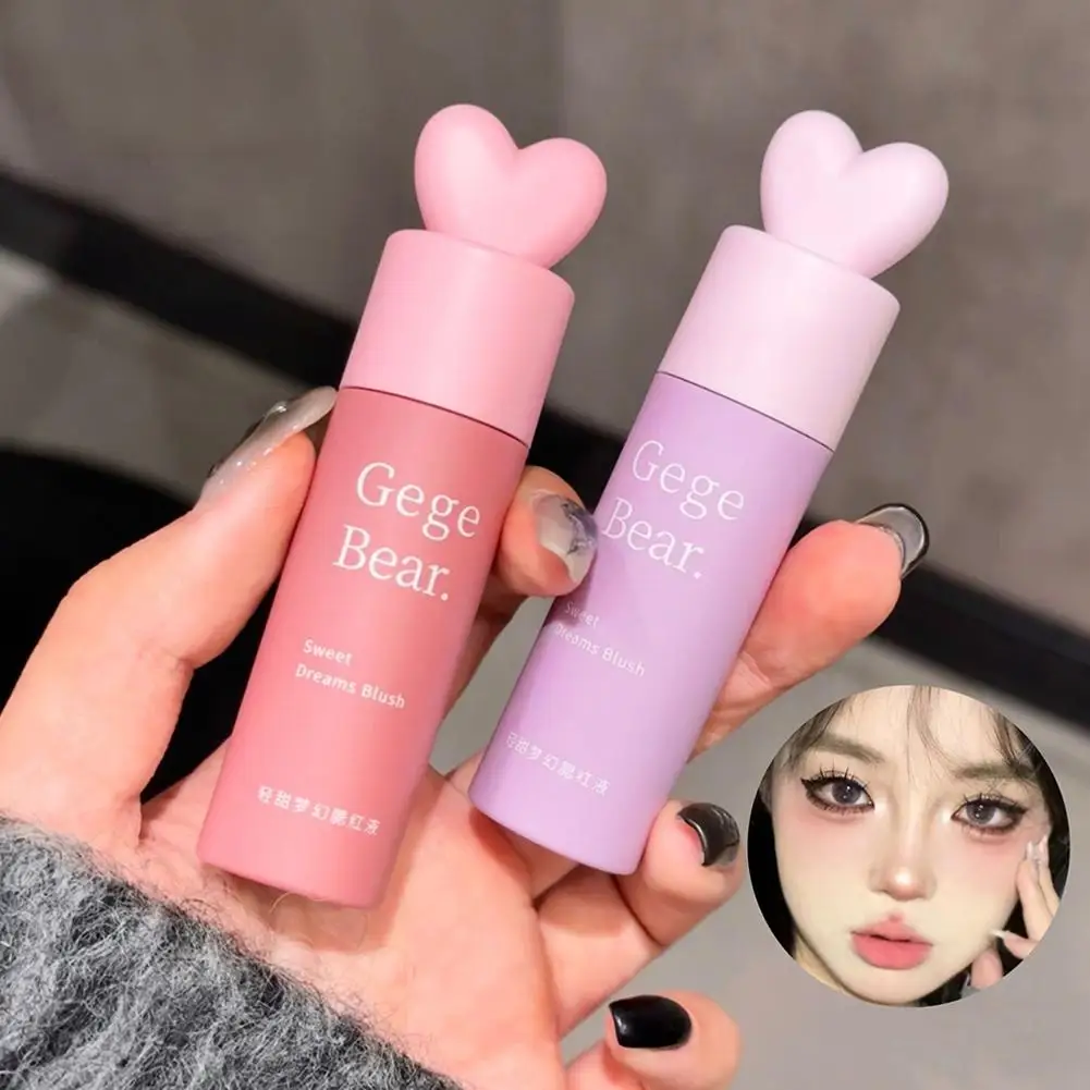 7 Colors Liquid Blush Moisturizing Multi-purpose Face Makeup Natural Tint Stick Blush Matte Cheek Cute Rouge G1R0