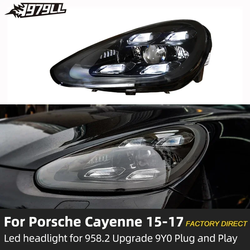 LXBY 958.2 Car Accessories LED Headlights For Porsche Cayenne 958.2 2015-2017 Upgrade 2021 Pdls Style view 4