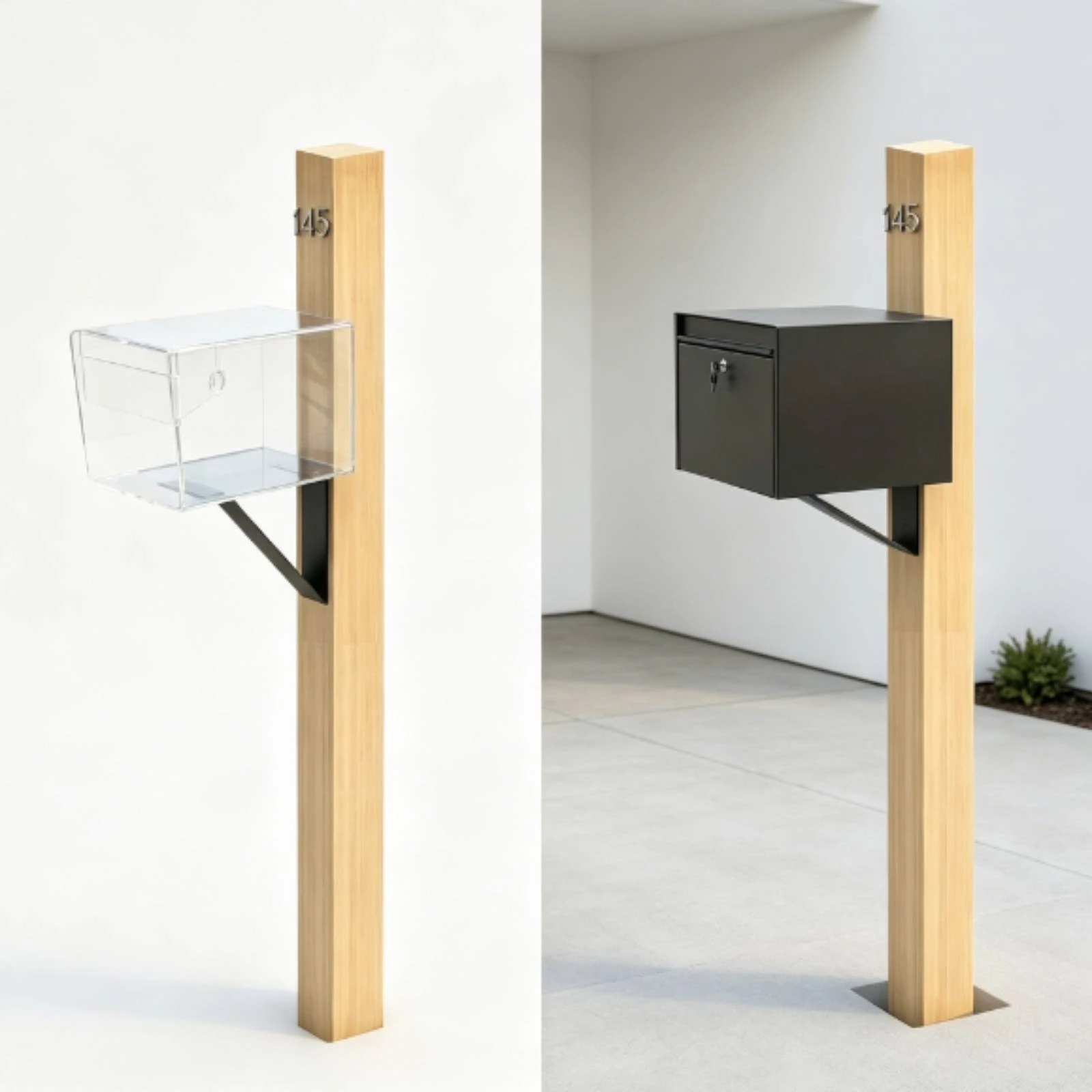 Mailbox Mounting Bracket Long-Lasting Post Mount Mailbox Bracket Rugged Heavy Duty for Homeowners, Curbside, Driveway