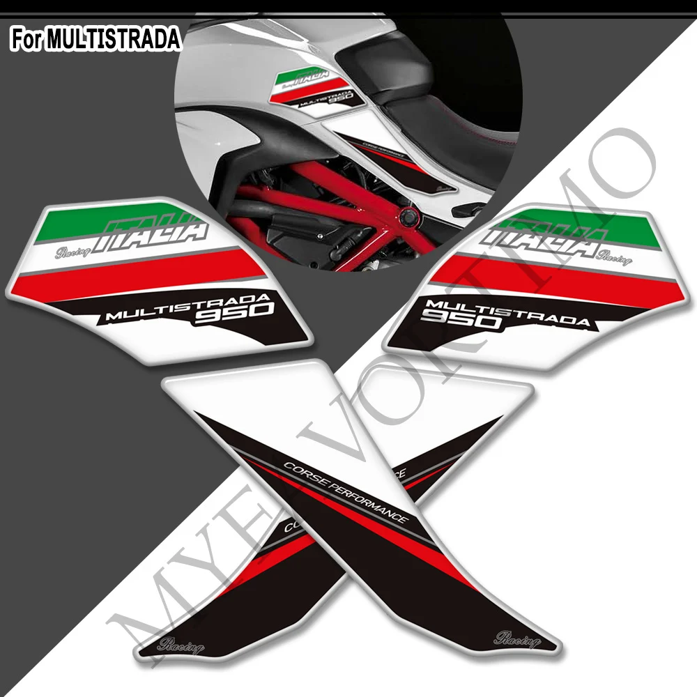 Per Ducati MULTISTRADA 950 S 950 S moto Gas olio combustibile Kit ginocchio serbatoio Pad Protector Sticker decalcomanie