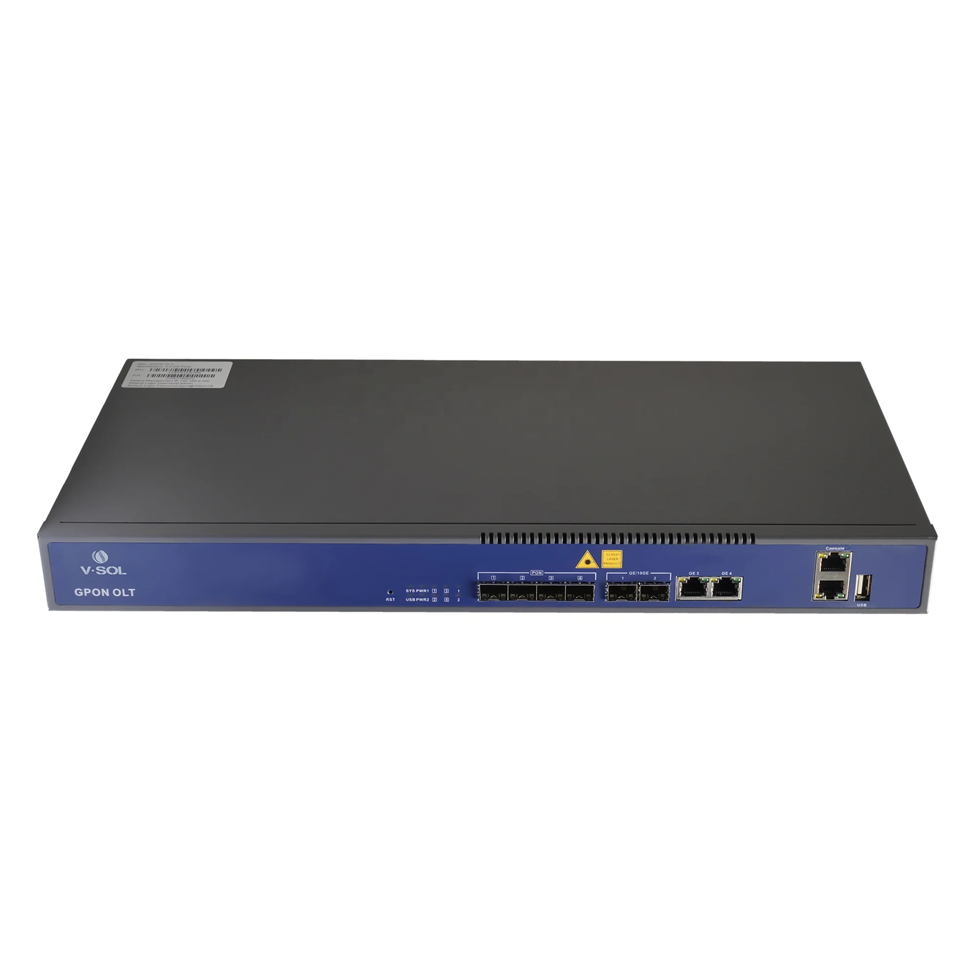 

V-SOL 4-контактный порт GPON OLT с 4 шт. 20 км 9 дБ C++++ GPON SFP внутри
