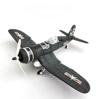 1/48 WWII American Corsair Mustang British Spitfire Hurricane German BF109 Fighter Jet Plastic Assembled Airplane Model Kit Toy