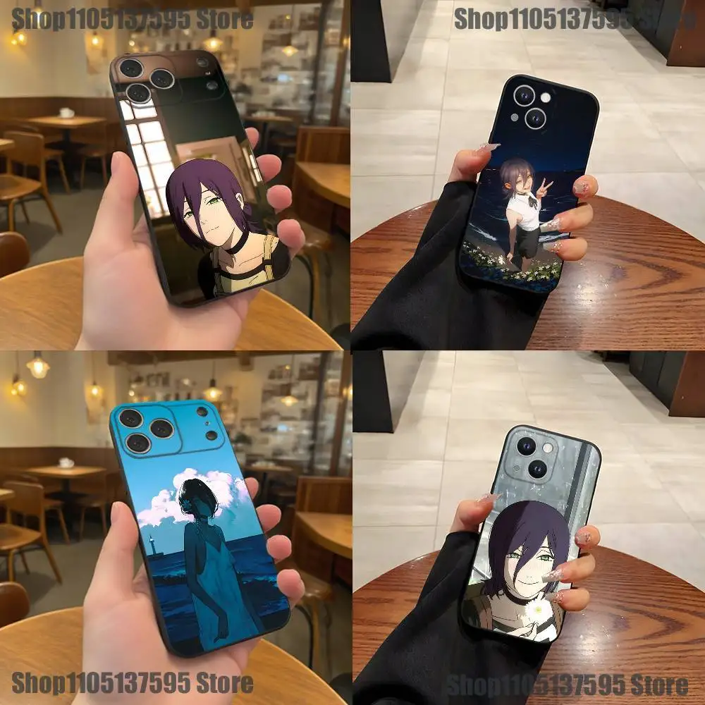 

Anime Characters R-Reze Phone Case For iPhone 17,16,15,14,13,12,11,Pro,XS,Max,XR,Plus,E,SE4,Mini Black Soft Cover