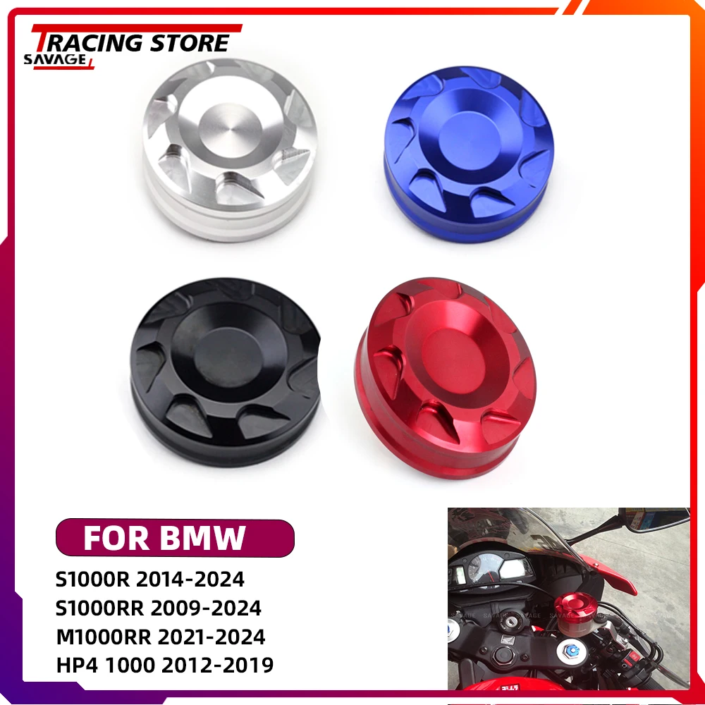 

2024 For BMW S1000R S1000RR M1000RR HP4 1000 Motorycle Front Brake Master Cylinder Reservoir Cap Oil Fluid Reservoir Cover S1000