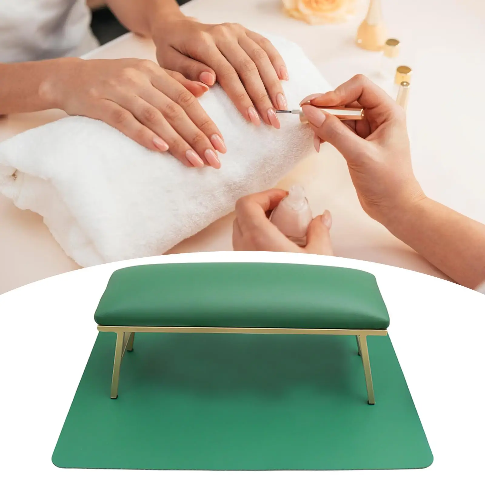 

Подушка для рук и набор ковриков для маникюра, аксессуар из искусственной кожи, подушка для подставки для рук для салона маникюра, рук для ногтей, рук