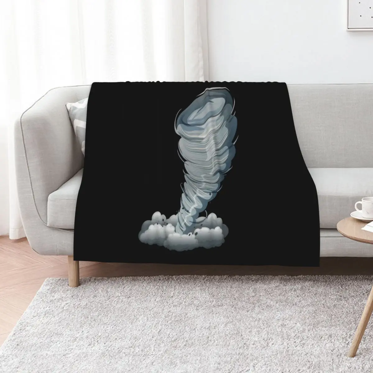 Tornado Storm Weather Gift Throw Blanket Fashion Sofas Furry bed plaid anime Sofas Blankets