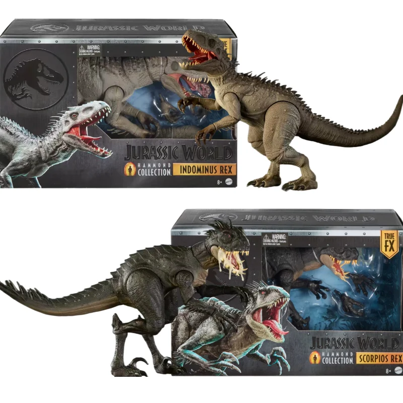 100% Nuevo y Auténtico |   En stock |   Colección Hammond, Juguetes de Dinosaurios Indoraptor y Scorpios Rex, Ideales para Colección y Regalos