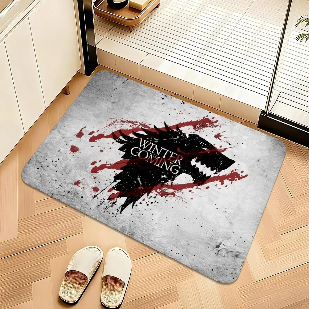 Game Of Thrones Floor Mat Welcome Mat Entrance Doormat Balcony Bathroom Floor Mats Non-slip Rug Bedroom Carpet