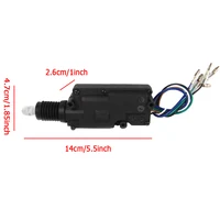 Car Power Door Lock Actuator Motor Universal Heavy Duty Car Locking System Actuator Single Type Kit 2/5 Wire 12V Universal 6