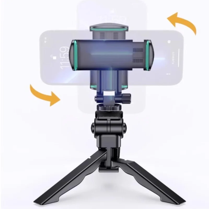360° Swivelling Extendable Tripod Selfie Stick Portable Handheld Phone Stand For iPhone Xiaomi Samsung Versatile Desktop Holder