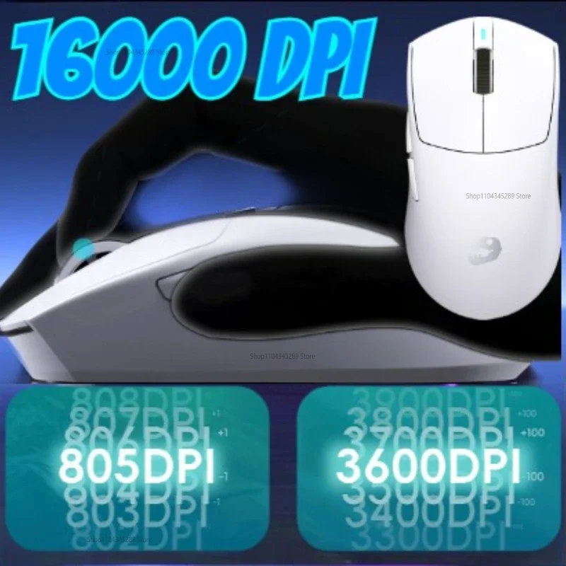 

Fast Speed Wireless Gaming Mouse 16000DPI High Accuracy 1000Hz Polling Rate 3 Modes 500mAh Long Endurance for Gamers
