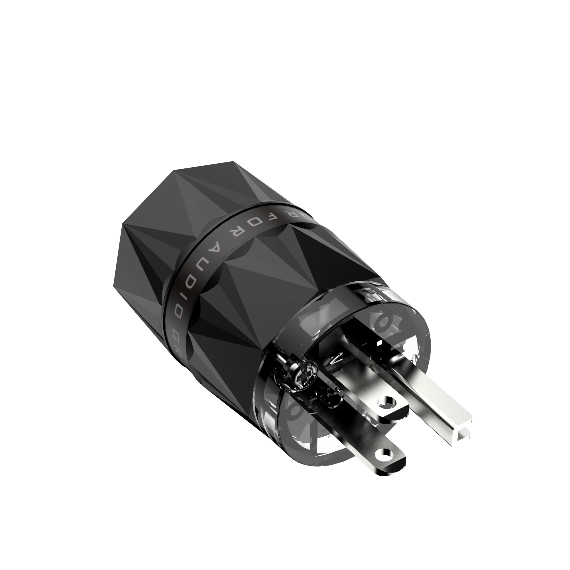 Viborg VM503S VF503S Pure Copper Silver Plated US AC Power Plug Connector for Audio DIY Power Cable view 5