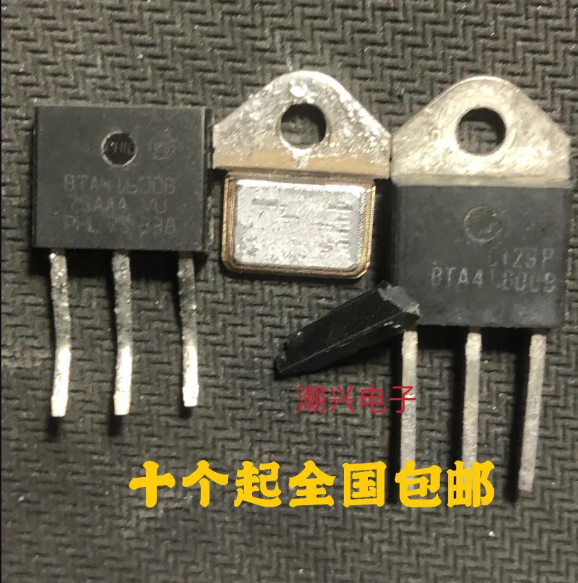 5pcs USED/old BTA41-600 BTA41-600B BTA41600B imported dismantling large chip bidirectional thyristor