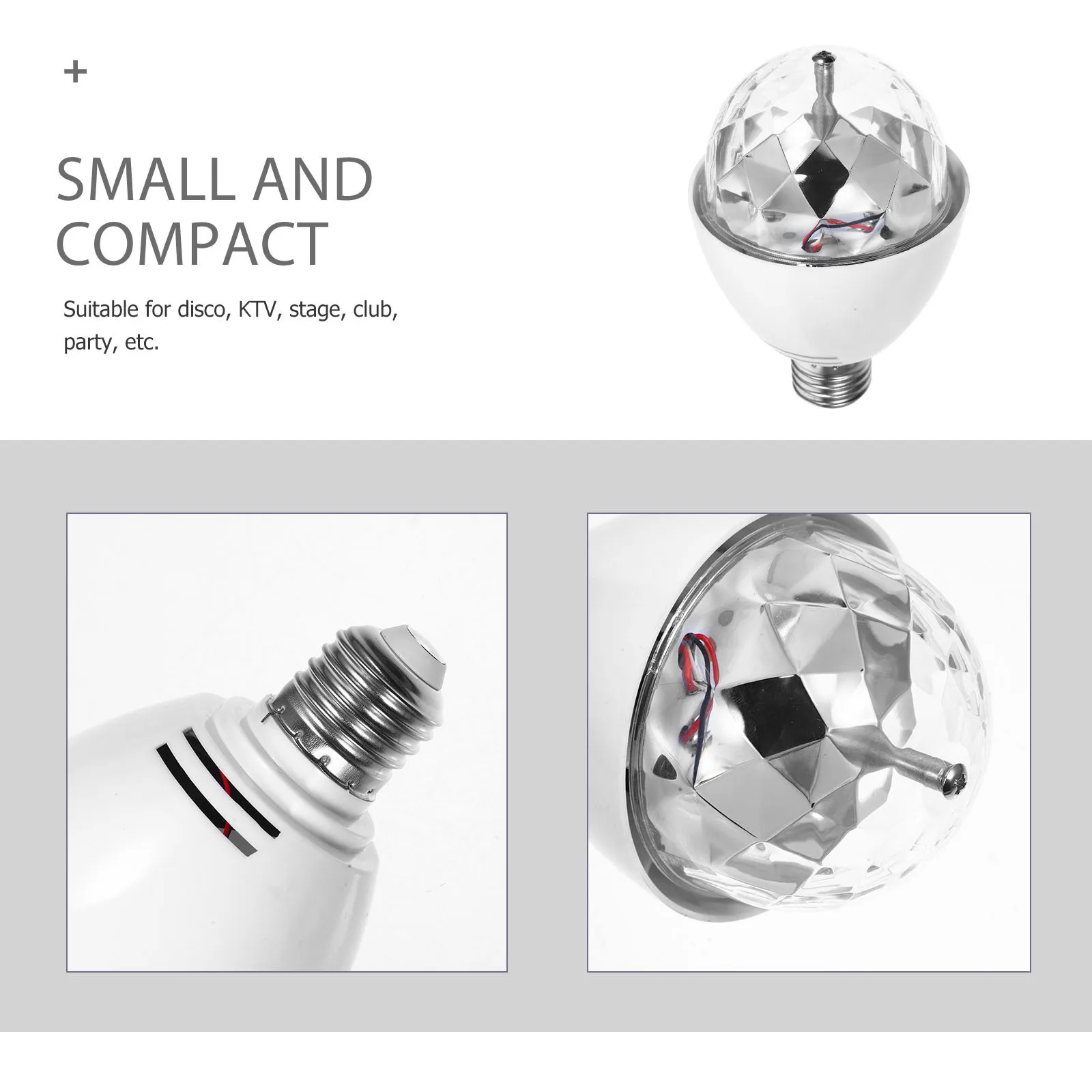 الدورية LED كريستال الكرة 8x8 سنتيمتر 220 فولت Rgb الملونة 3 واط ضوء لمبة ل Dj ديسكو Ktv مرحلة الحفلات متعدد الألوان مصباح ليد لمبة