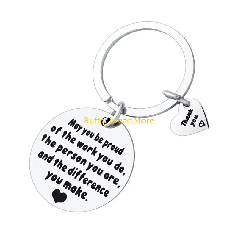W89C 감사 키 체인 새겨진 글자 키링 키 링크 키 링