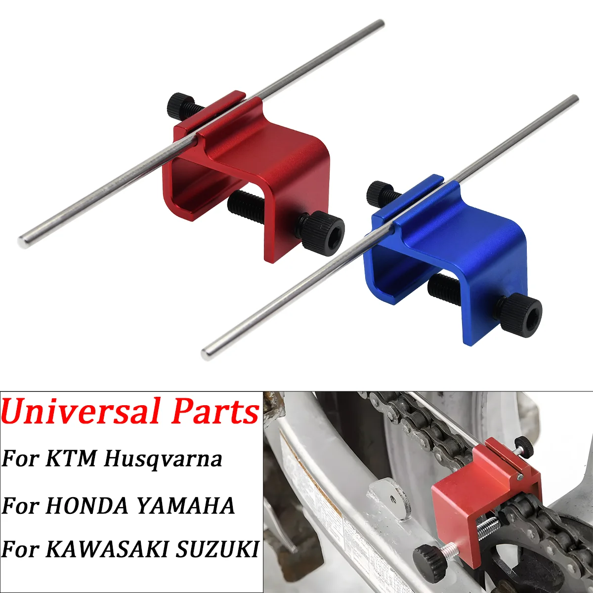 

Universal Motorcycle Chain Sprocket Alignment Tool ATV Chain Alignment Tool For KTM Honda Yamaha Kawaasaki Suzuki Beta Ducati
