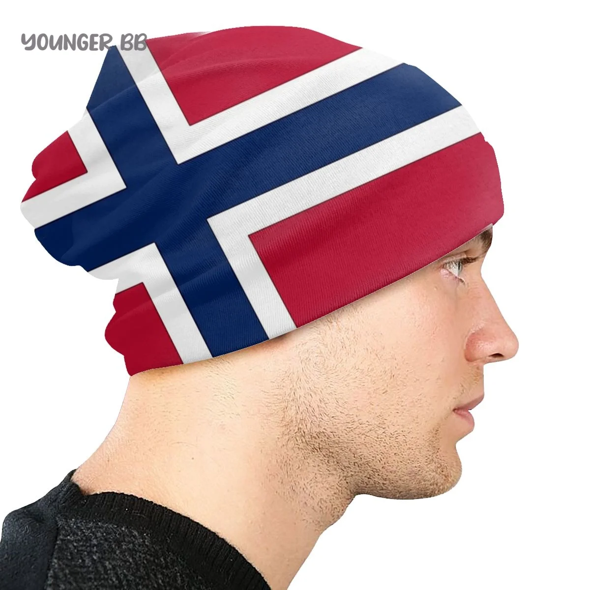 Norway Flag Caps Vintage Street Skullies Beanies Hat Adult Men\'s Knit Hat Men Women Female Winter Warm Elastic Bonnet Knit Hat