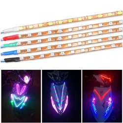 Car Auto Decorative Flexible LED Strip Light Car LED Daytime Running Light Car LED Strip Light DRL Strip 12V 30/45/60/90/135cm