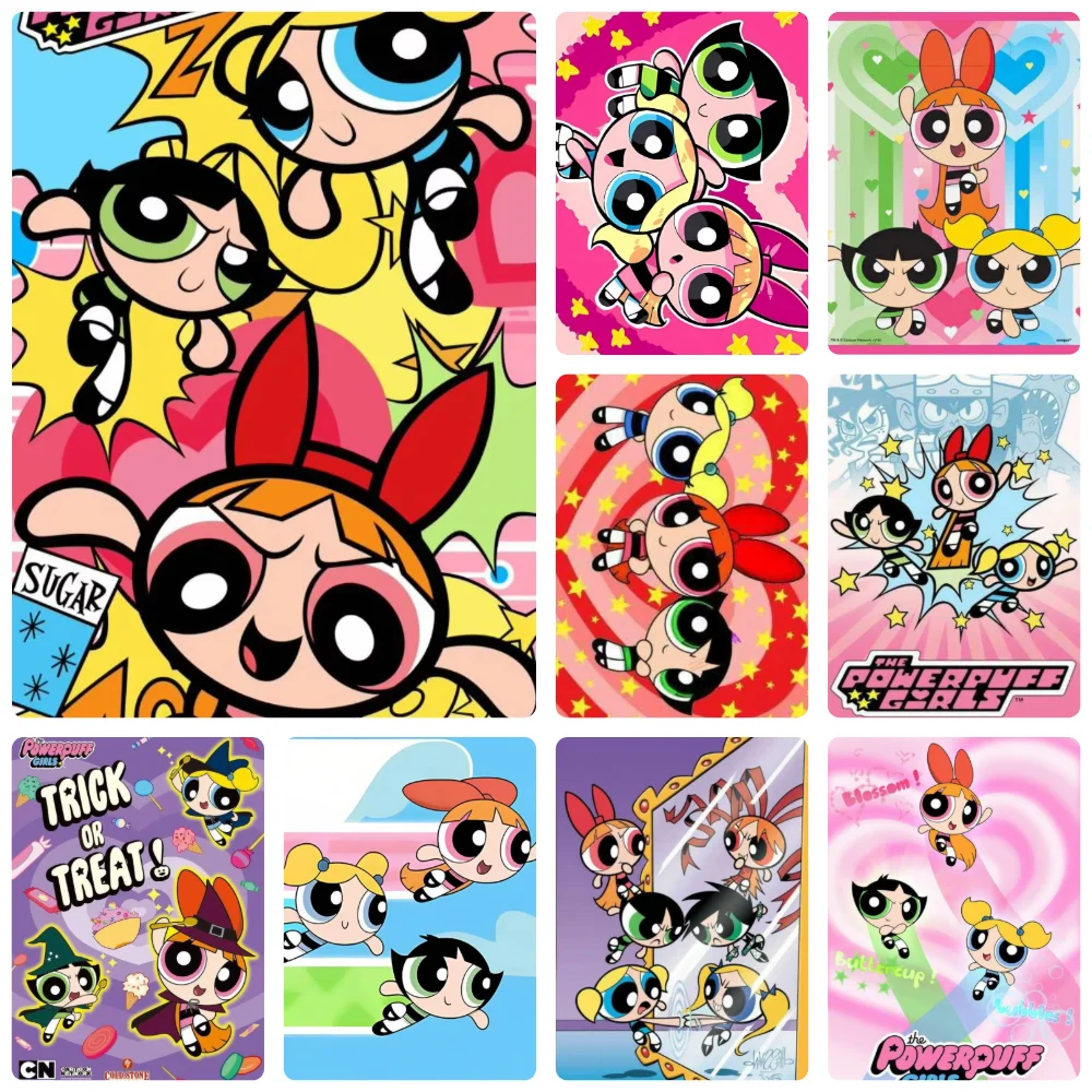 Adult Jigsaw Puzzle Cartoon The-P-Powerpuffs-G-Girls Cute Anime Puzzle Decorative Painting Exercise Brain Thinking