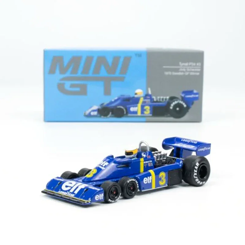 

MINIGT 1/64 Tyrrell P34 #3 Jody Scheckter 1976 Swedish GP Winner MGT00583-CH Diecast Model Collection Car Model Toys Ornaments