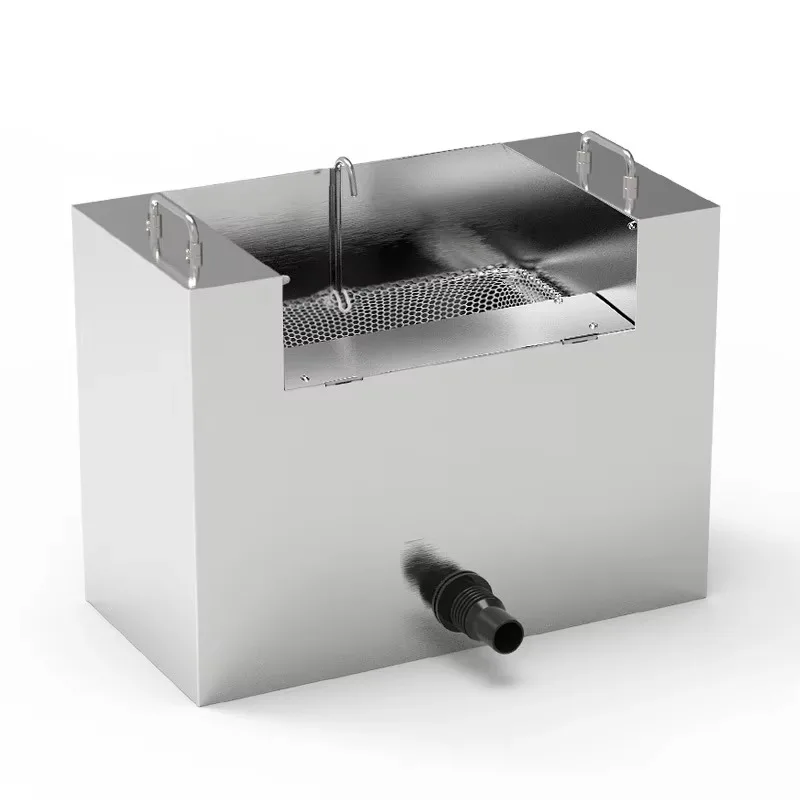 Large flow floater stainless steel pond skimmer for fish pond leaf collection device low pressure