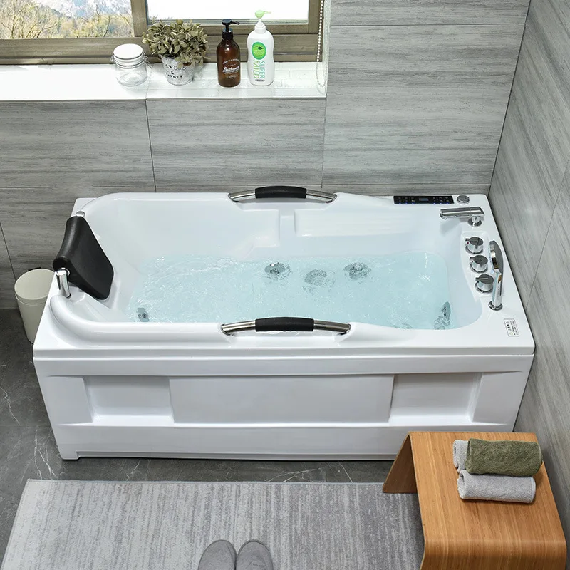 Bathtub, Constant Temperature, Whirlpool Massage Tub, Smart Control Panel, Freestanding Bathroom Tub, Bubble Massage