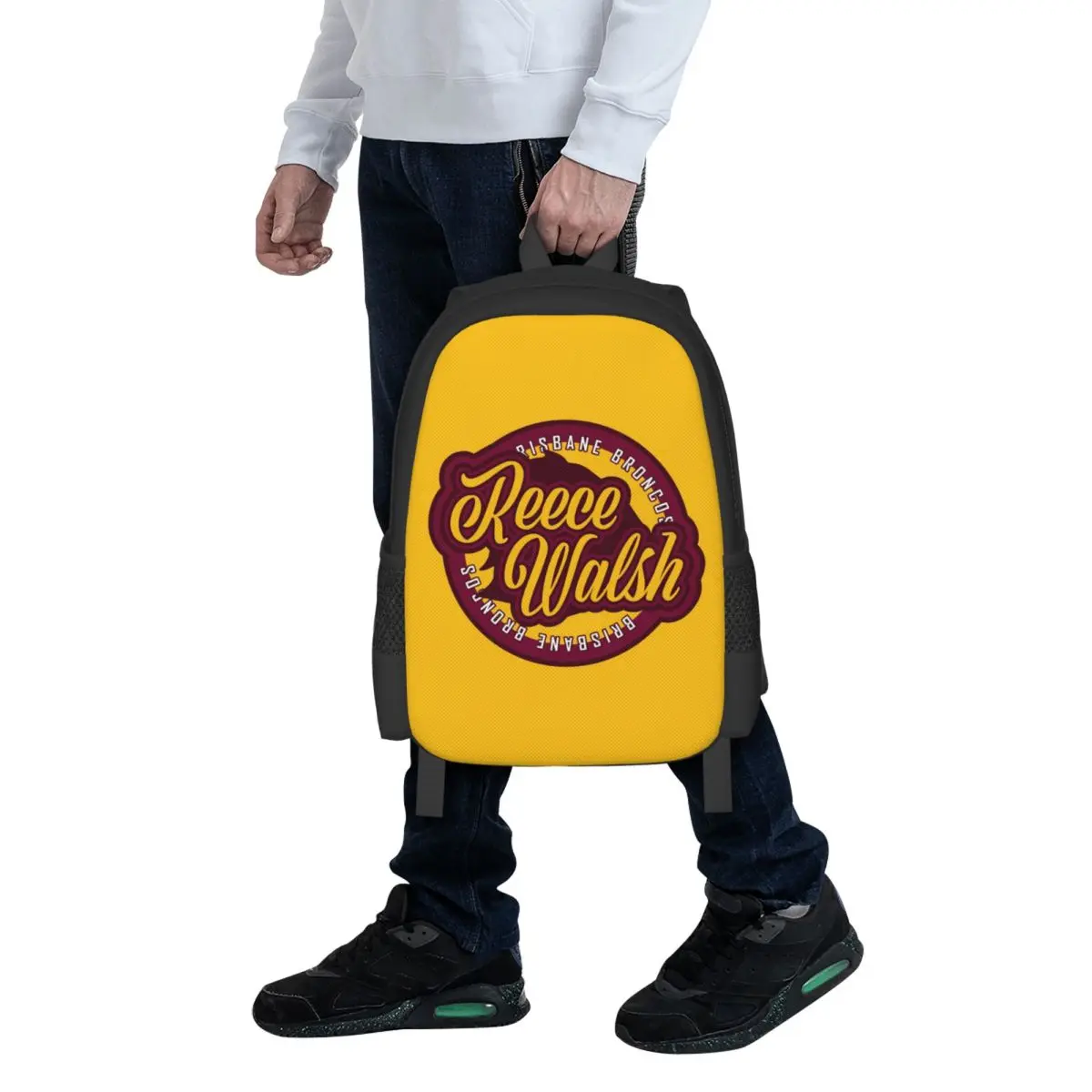 

Reece Walsh Brisbane Broncos Student Backpack School Bag Hiking Travel Daypack for Boys Girls Fashion Bookbag Shoulder Bags