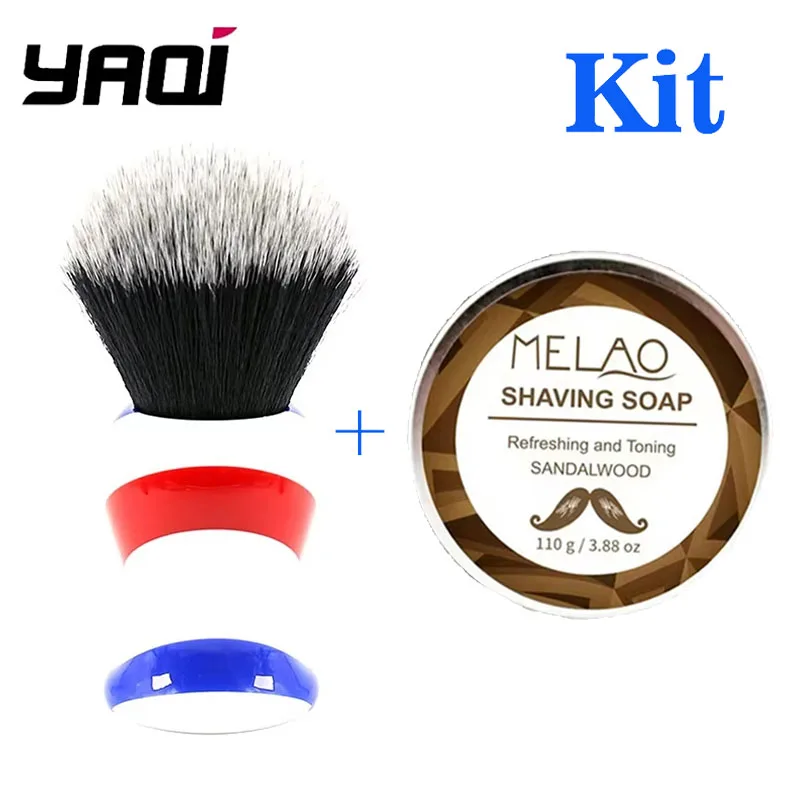 

Yaqi 30MM Monster Barber Pole Color Shaving Brushes and Shaving Soap Kit