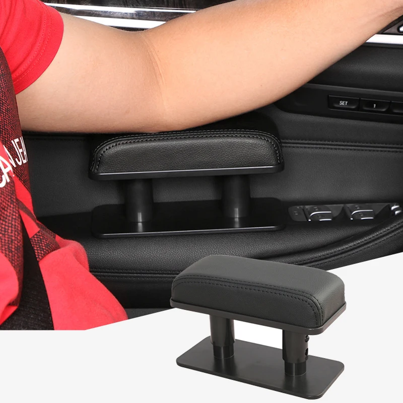 Universal Vehicle Armrest Pad Non-slip Durable Adjustable Armrest Pillow For Vehicle  Driving Hand Arm Rest Pad