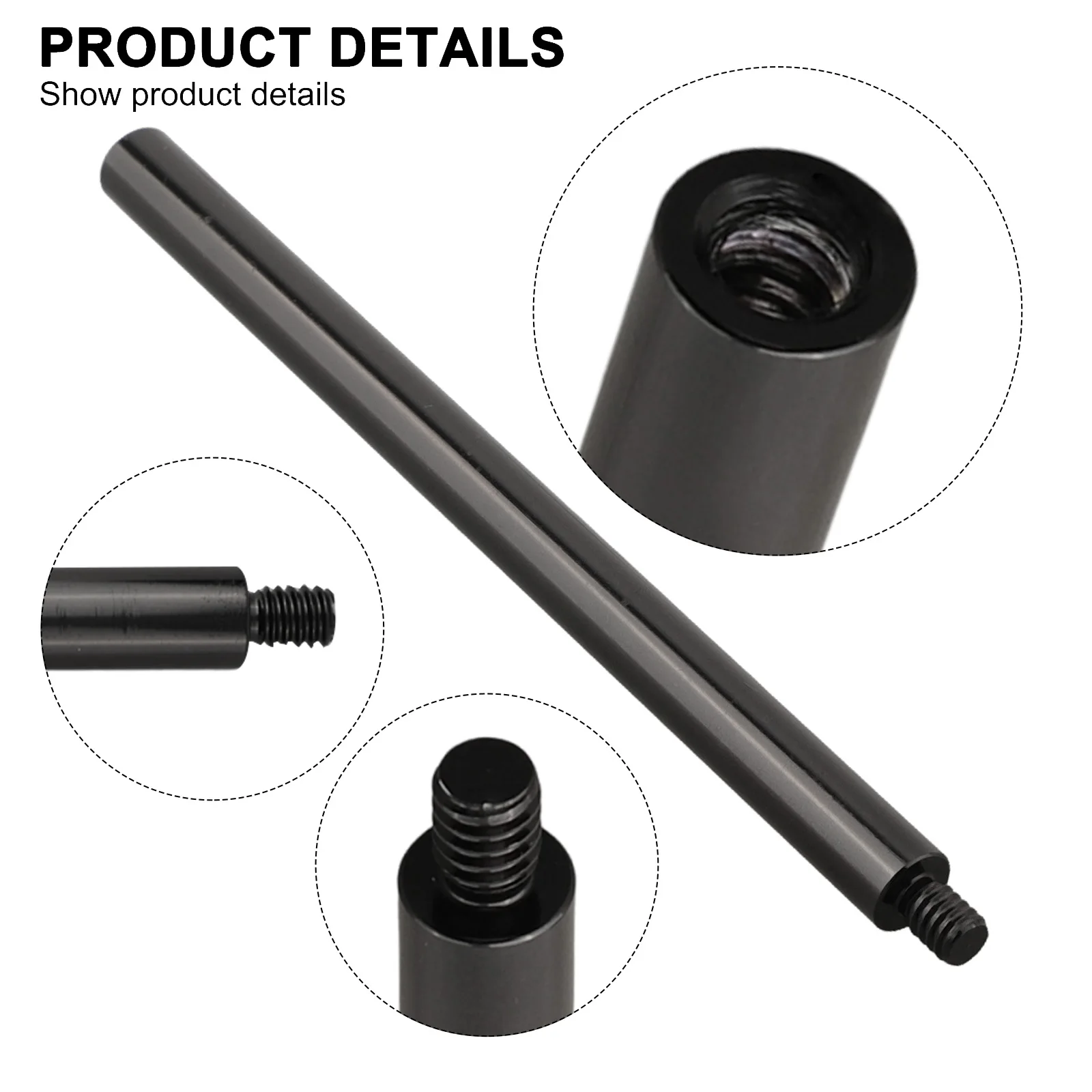 1pc 10mm Aluminum Alloy Extension Section Survey Pole Antenna GPS Extension Pole Carbon Fiber Pole Survey Pole Extension Pole