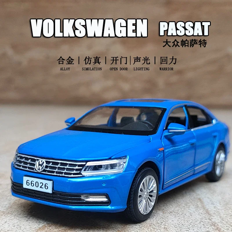 1:32 VOLKSWAGEN Passat Alloy Car Model Diecast Metal Toy Vehicles Car Model Sound Light Simulation Collection Gift F148