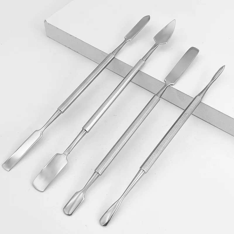 

20Pcs Stainless Steel Mixing Spatula Tool Spatuler Rod Dental Nail Art Makeup Foundation Eyeshadow Mixing Stick Color Tools
