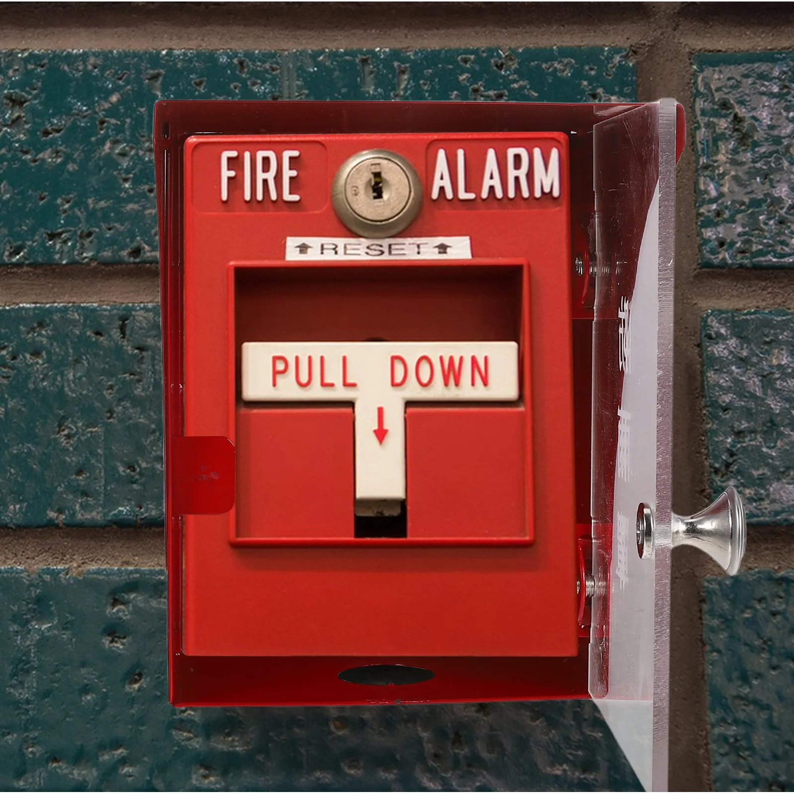 

Manual Alarm Button Guard Fire Call Point Protector Impact-Resistant Indoor Outdoor Switch Cover for Schools Offices Malls