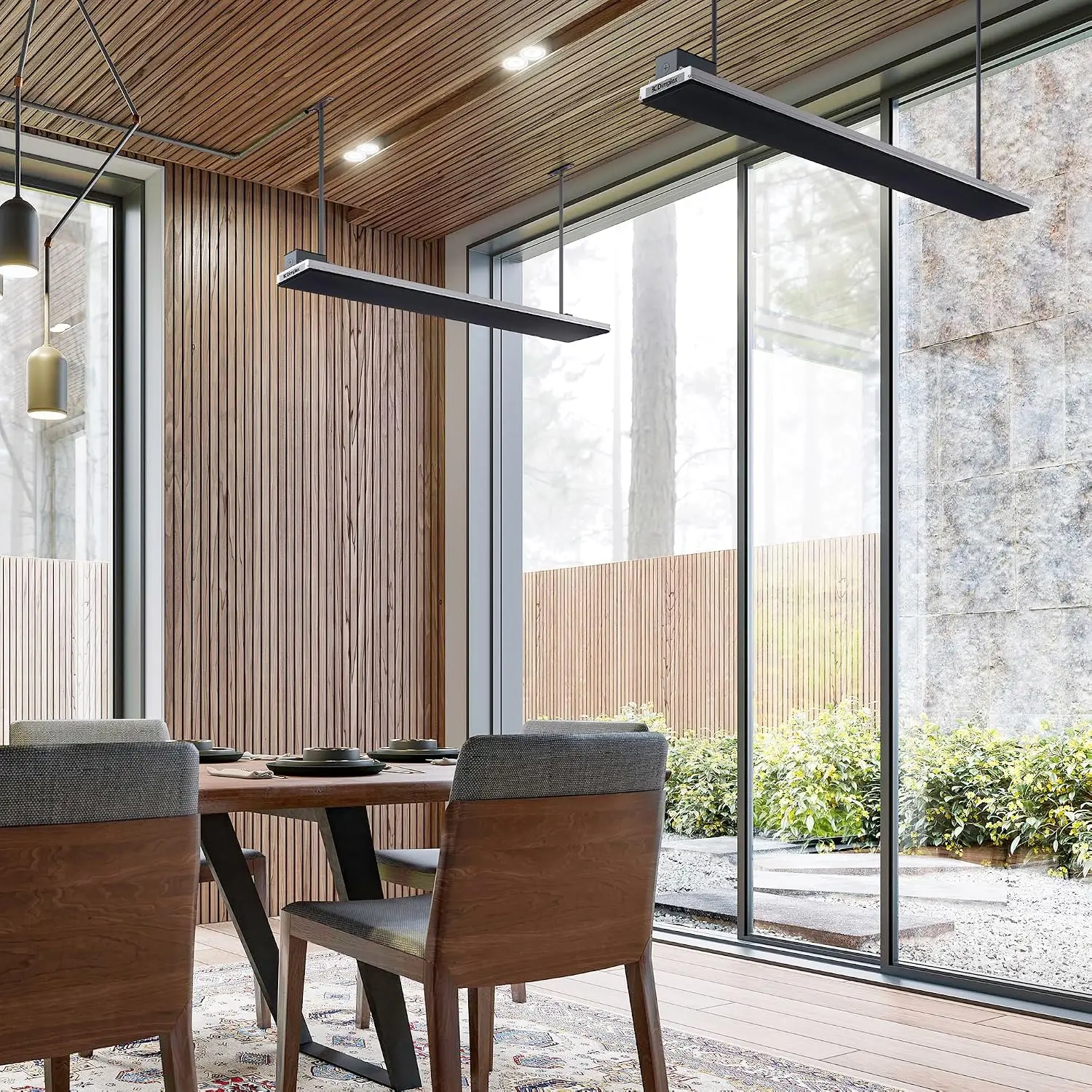DLW Wall/Ceiling Radiant Patio Heater - 1500W - Black, 120V