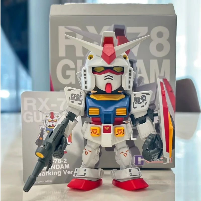 

In Stock Bandai QMSV Mini Yuanzu RX-78 Gundam Second Generation Blind Box Ornament Movable Model Figure Gift
