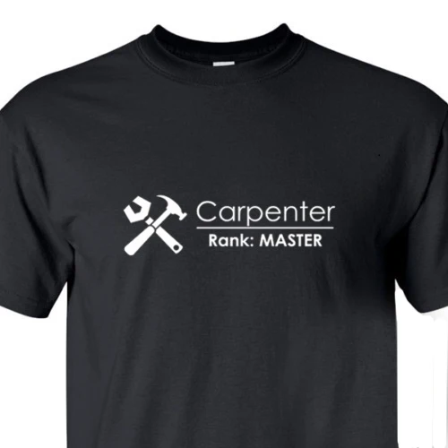 Clothing Men Design Carpenter Master T-Shirt Tshirt Racings Tools Hammer Wrench Builder Construction T-Shirts