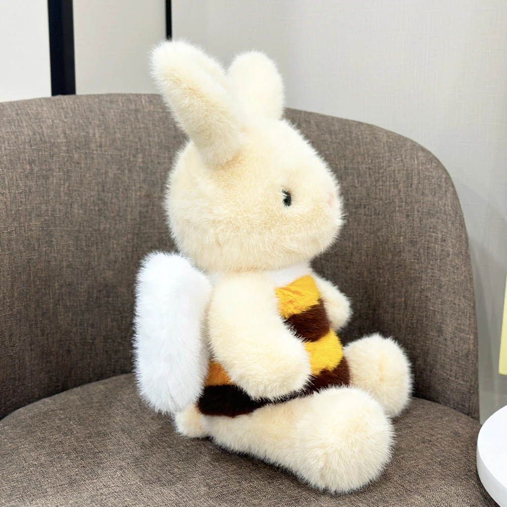 Schattig konijn pluche met bij Fun eigenzinnig speelgoed pluche bij pop tas charme konijn pluche charme kindercadeau