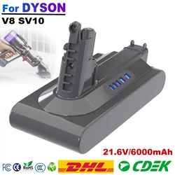 6000mAh SV10 wymienna bateria li-ion 25.2V 6000mAh dla Dyson V10 RH-10 SV12 akumulator 7-ogniwowy 206340 SV14 7 inr21/70