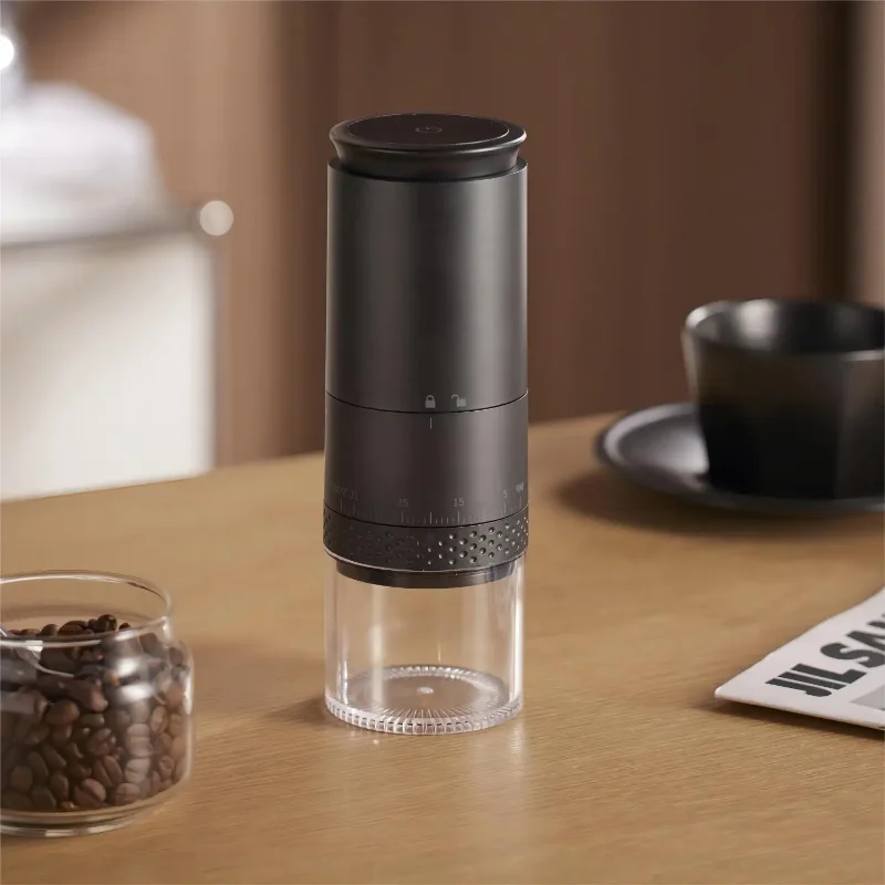 1500mah elektrische Kaffeemühle mit externer Einstellung USB-Lade kaffeemühle automatische Mahl maschine für Büro – Detail 6