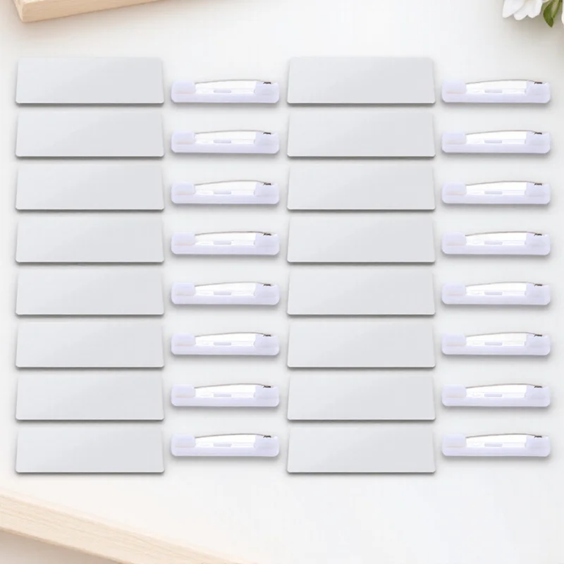 16 шт. пустые бирки, сублимационный значок, заготовки для катушек, значки с именем «сделай сам», для работы, школы, офиса, идентификация персонала, многоразовое имя