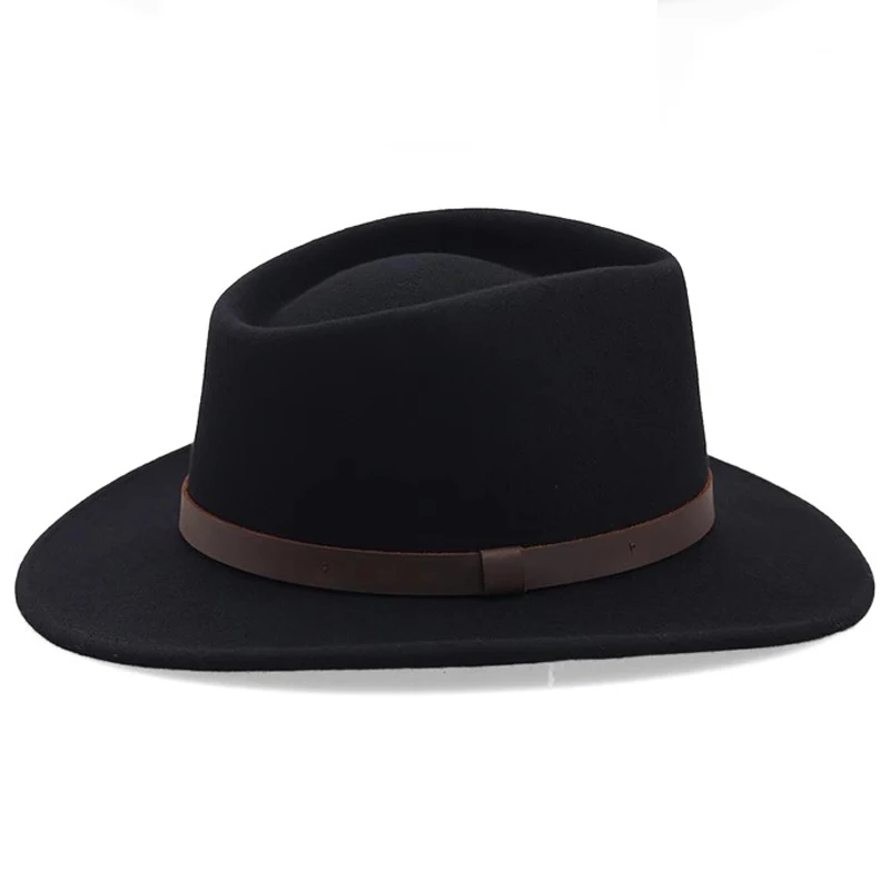 Australian Fedora Hat for Women/Men Wool Felt Crushable Waterproof Teardrop Safari Hat Fishing | Sun Hat Big Head Size