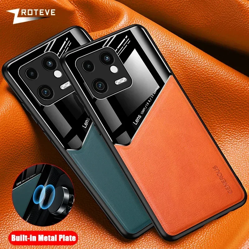 For Xiaomi13 Case Zroteve PU Leather Car Magnetic Hard PC Cover For Xiaomi 13 T 13T Pro Mi 14T Xiomi Mi14 Mi14T Mi13 Lite Cases