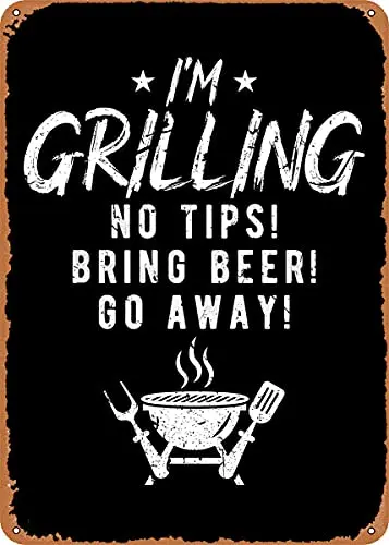 Im Grilling Pitmaster BBQ Vintage Look Metal Sign Patent Art Prints Retro Gift 8x12 Inch