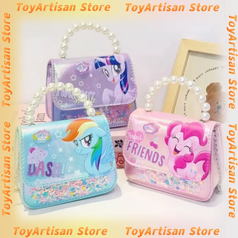 

Cute Cartoon Unicorn Pony Kids Handbag Girls Mini Shoulder Bag Princess Kindergarten Party Gift Children Fashion Casual Bag