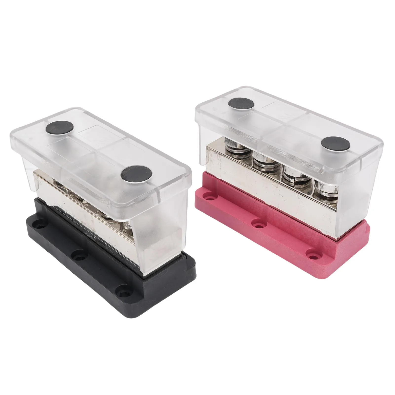 

M10 4-полосный блок распределения питания 600A Электрическая шина для автомобилей Автомобили Автофургоны Морские сосуды Электрическая шина 4-полосная шина