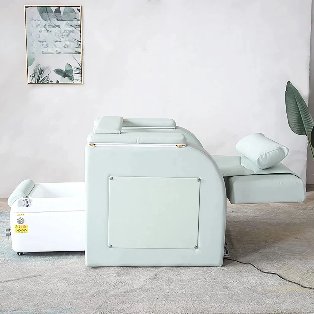 Immagine 6: Poltrona per Pedicure con Funzione Termostatica e Idromassaggio in Pelle Sintetica per Salone di Bellezza, Massaggi e Spa