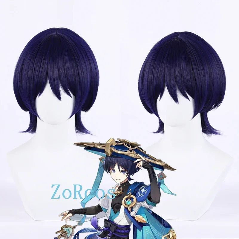 

Парик для косплея по мотивам игры Genshin Impact, парик для косплея скарахие, парик для косплея, парики для косплея Хэллоуина