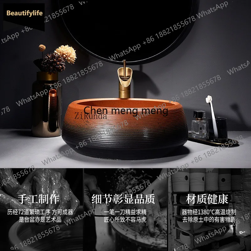 

B567 Умывальник на сцене Керамический умывальник Бытовой туалет Умывальник для ванной комнаты Одинарный умывальник Раковина