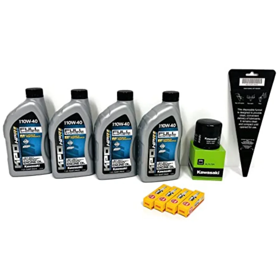 

Комплект для замены масла KAWASAKI Jet Ski с OEM-фильтром для моделей STX-15F 2011-2015, включает масляный фильтр W61020-203A и свечу зажигания NGK.